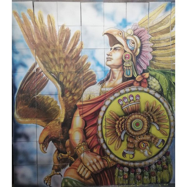 Mexican Talavera Mural Apache 2